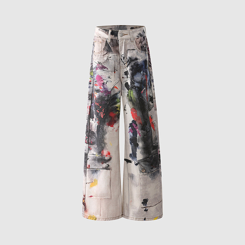 Women's Design Punk Floor-Length Pants | MuddyStock Originals Printed eprolo