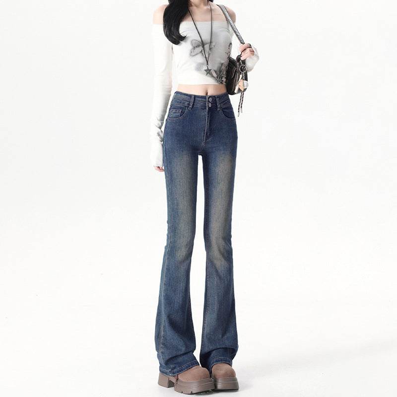 Double Button Flared Jeans For Women | MuddyStock Originals MuddyStock