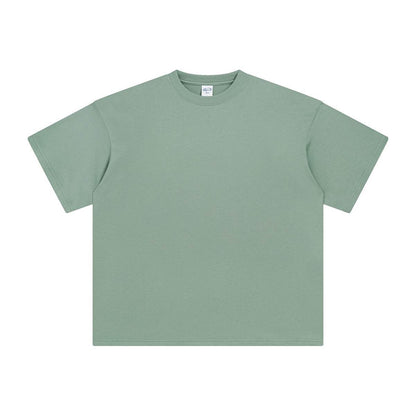 Short Sleeve Blank Solid Color T-shirt for both men and women FOG Green MuddyStock