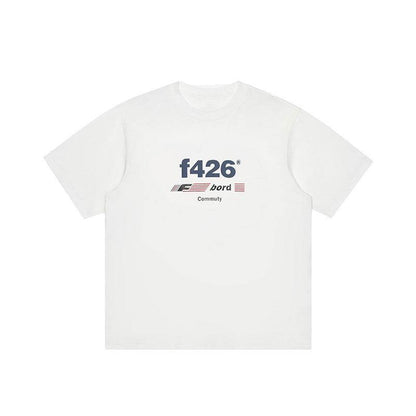 Classic Loose Casual Letter Flag Short Sleeve For Men And Women MuddyStock