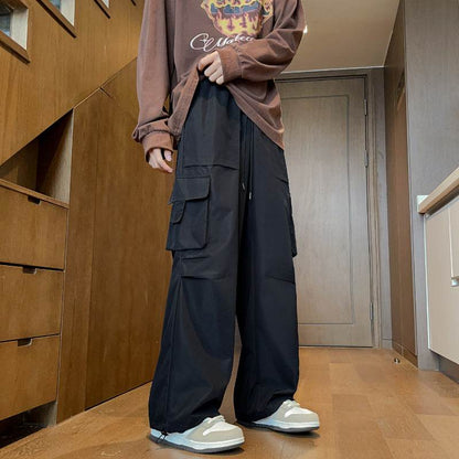 Loose Hong Kong Style Ins Straight Casual Pants MuddyStock