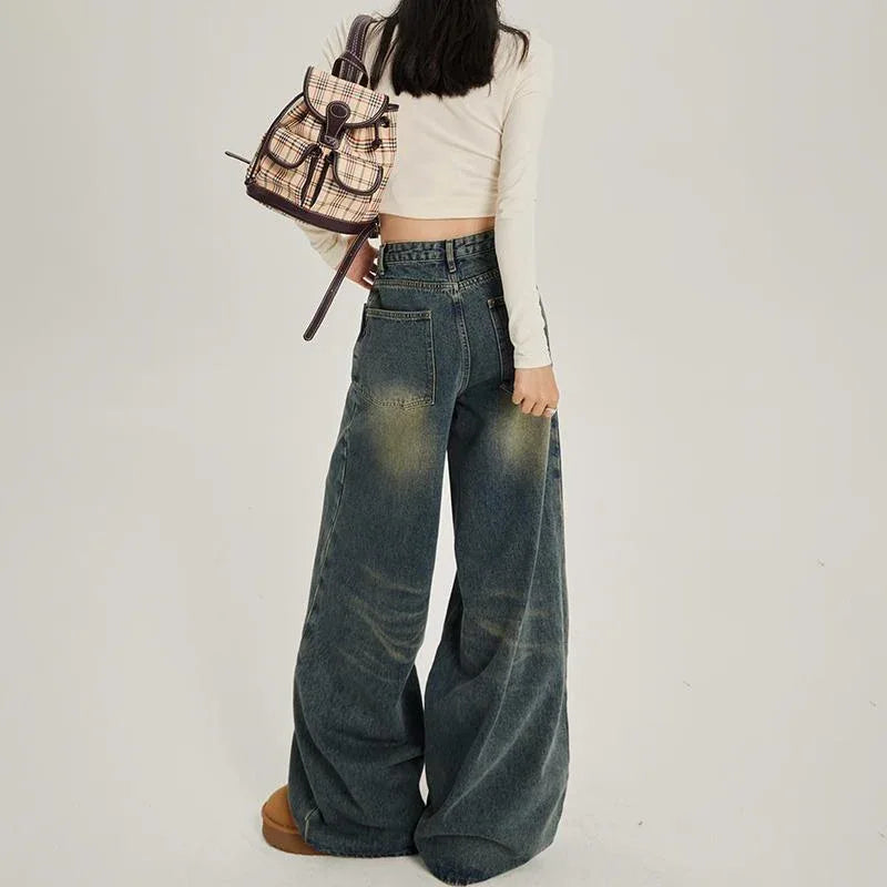 Retro Wide-Leg Jeans for Women | MuddyStock Originals eprolo