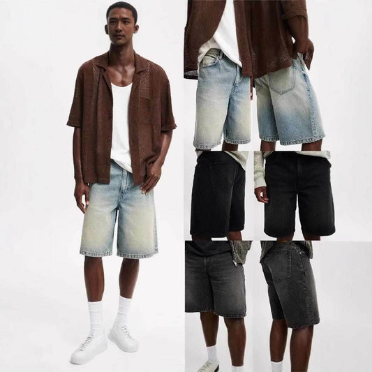 Men's Loose All-matching Jeans Middle Pants MuddyStock