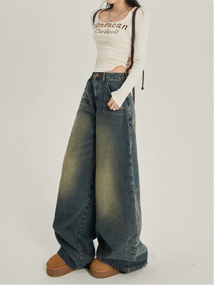 Retro Wide-Leg Jeans for Women | MuddyStock Originals eprolo
