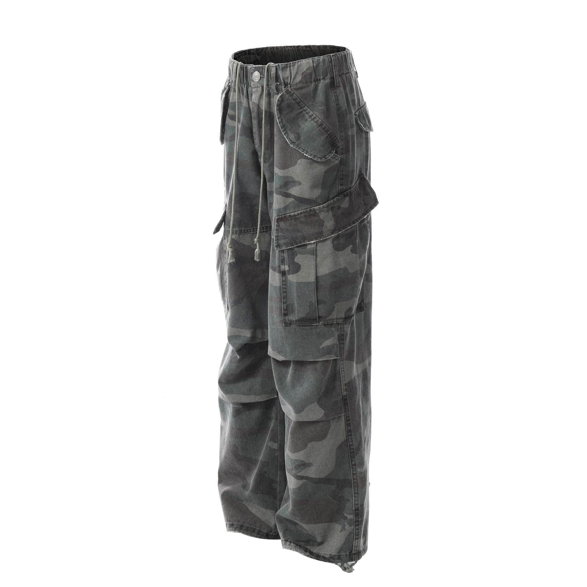 American Retro Multi-pocket Cargo Pants For Men And Women MuddyStock