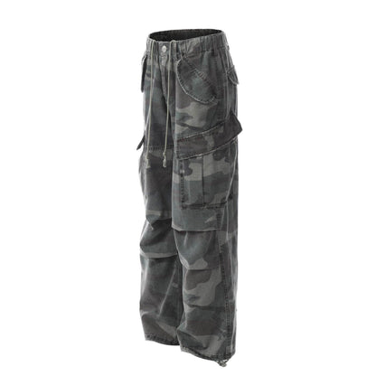 American Retro Multi-pocket Cargo Pants For Men And Women MuddyStock