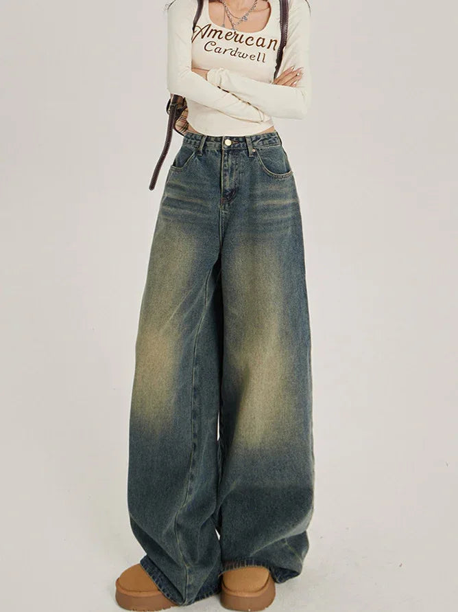 Retro Wide-Leg Jeans for Women | MuddyStock Originals eprolo
