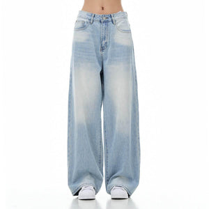 Light Blue Jeans Summer Thin Ice Blue