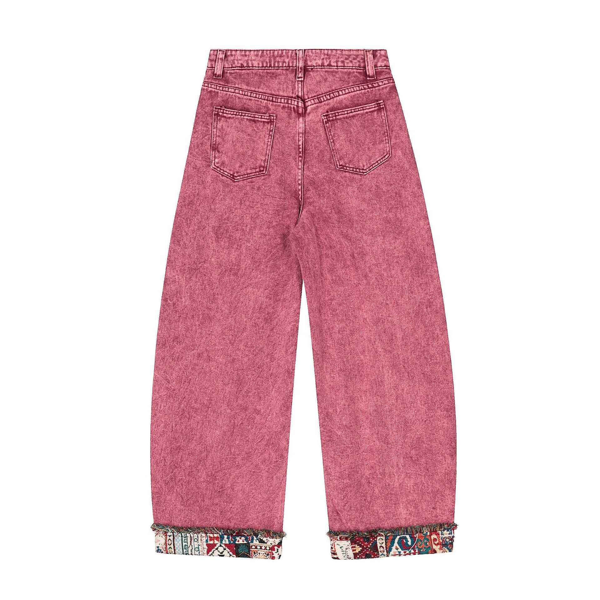 Retro Distressed Stitching Embroidered Jeans For Women | MuddyStock Originals MuddyStock