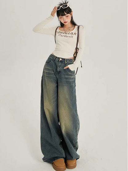Retro Wide-Leg Jeans for Women | MuddyStock Originals eprolo