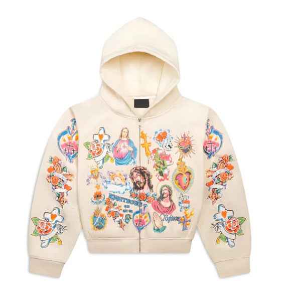 American-style Retro Gothic Hoodie | MuddyStock Originals Creamy-white eprolo