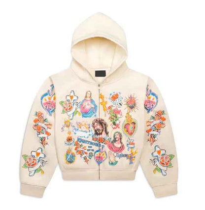 American-style Retro Gothic Hoodie | MuddyStock Originals Creamy-white eprolo