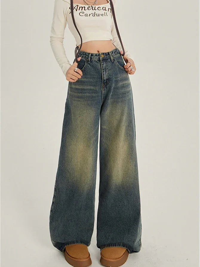 Retro Wide-Leg Jeans for Women | MuddyStock Originals eprolo