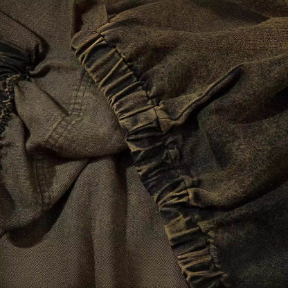Retro Washed Distressed Hooded Sweater For Men MuddyStock