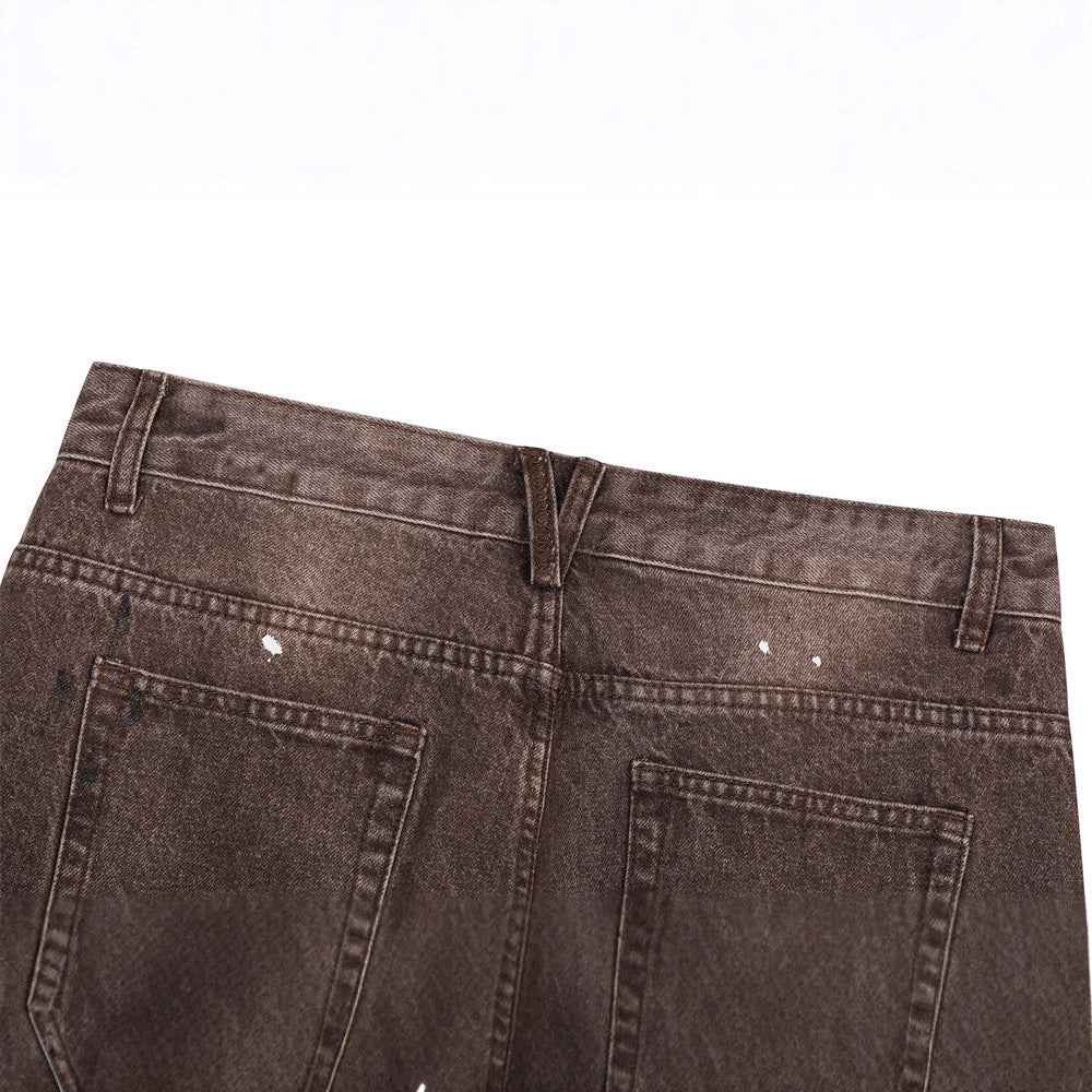 Streetwear Men's Denim Pants with Patchwork | MuddyStock Originals MuddyStock