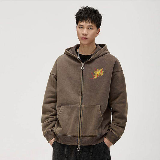 Autumn And Winter Fleece-lined Vintage Chinese Style Embroidered Hoodie MuddyStock