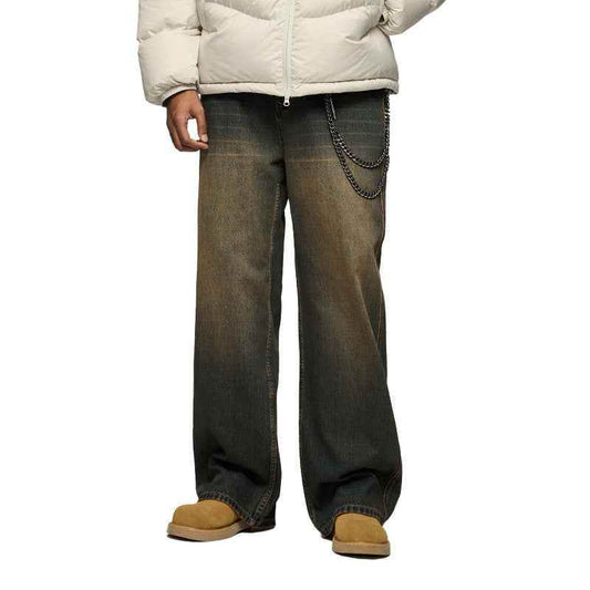 Men's Street Cutting Worn Jeans MuddyStock
