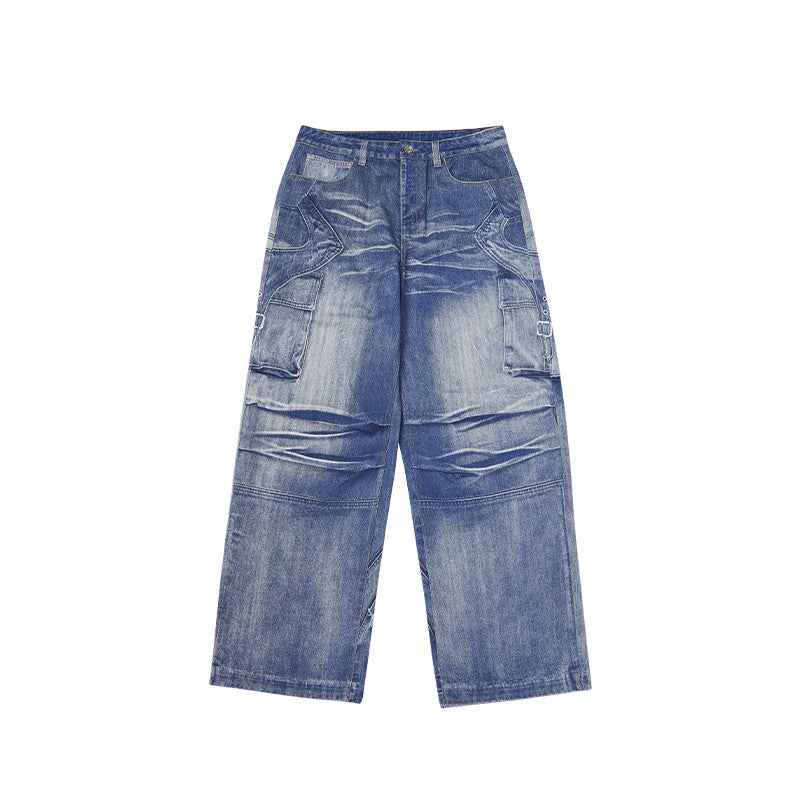 Street Loose Straight Pants For Men And Women | MuddyStock Originals 13445W24 MuddyStock