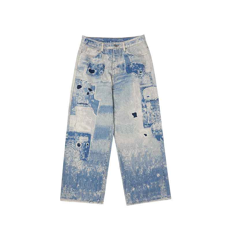 Street Loose Straight Pants For Men And Women | MuddyStock Originals 13435W24 MuddyStock