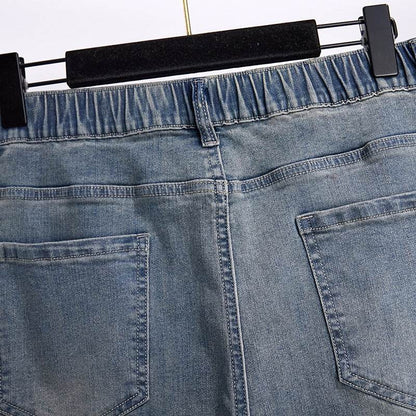 Women's Fashion Casual Loose Slimming Jeans MuddyStock