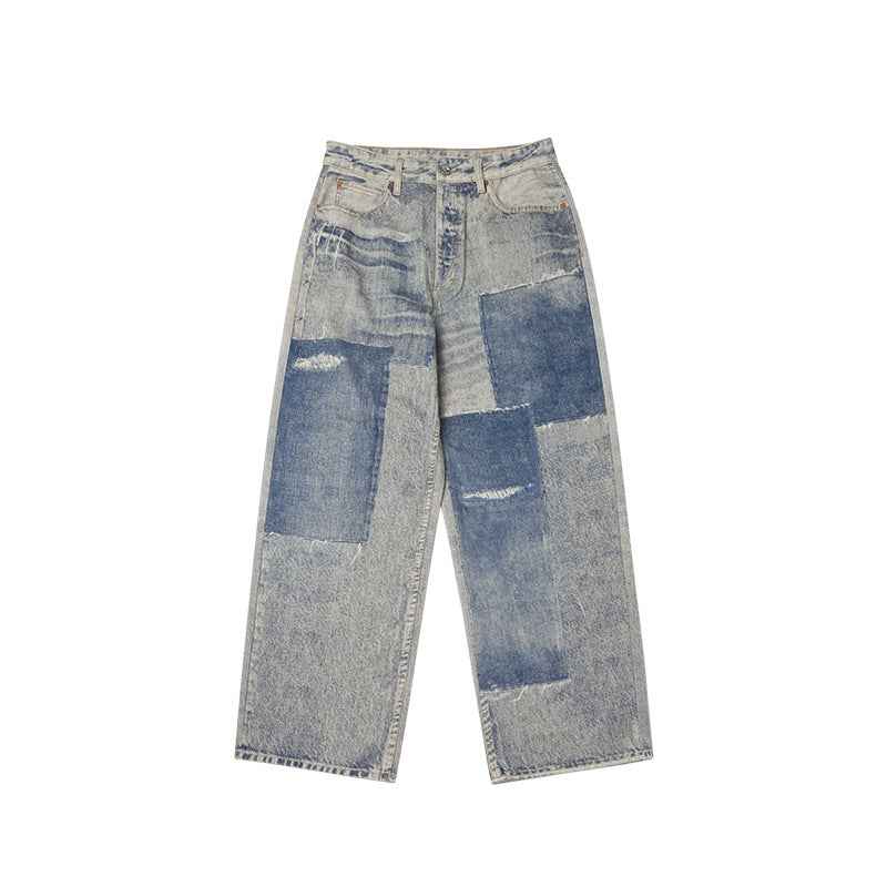 Street Loose Straight Pants For Men And Women | MuddyStock Originals 13436W24 MuddyStock