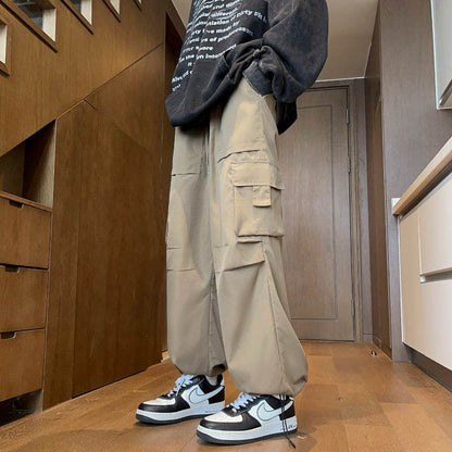 Loose Hong Kong Style Ins Straight Casual Pants MuddyStock