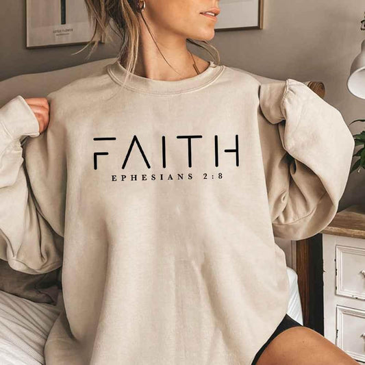 Trendy Faith Sweatshirt Bible Verse Shirt Christian Clothing MuddyStock