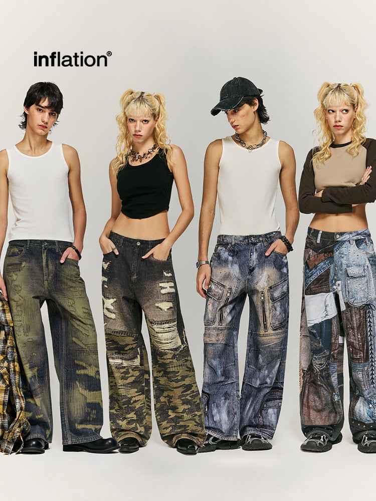 Street Loose Straight Pants For Men And Women | MuddyStock Originals MuddyStock