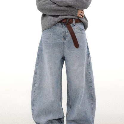 Retro Washed Distressed Straight Jeans For Men MuddyStock