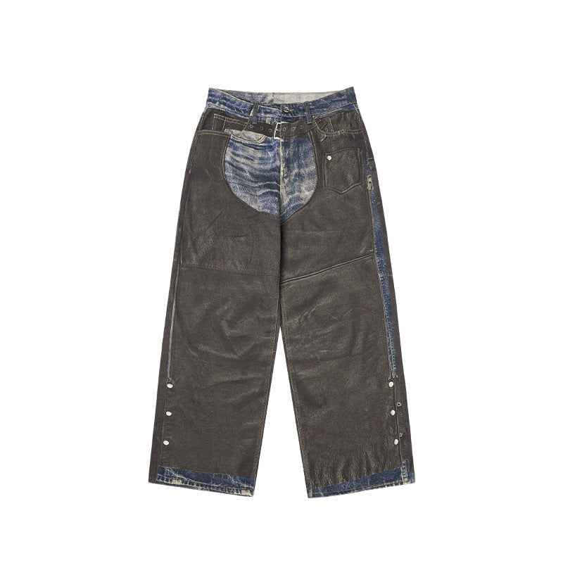 Street Loose Straight Pants For Men And Women | MuddyStock Originals 13434W24 MuddyStock