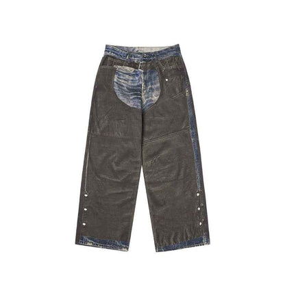 Street Loose Straight Pants For Men And Women | MuddyStock Originals 13434W24 MuddyStock