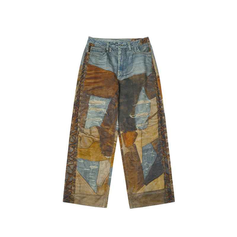 Street Loose Straight Pants For Men And Women | MuddyStock Originals 13442W24 Xs (girlish code) MuddyStock