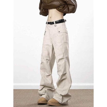 American High Street Washed Distressed Overalls Apricot MuddyStock