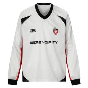American Retro Stitching Long Sleeve T-shirt For Men White