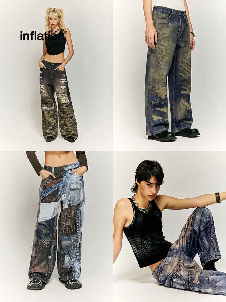 Street Loose Straight Pants For Men And Women | MuddyStock Originals MuddyStock