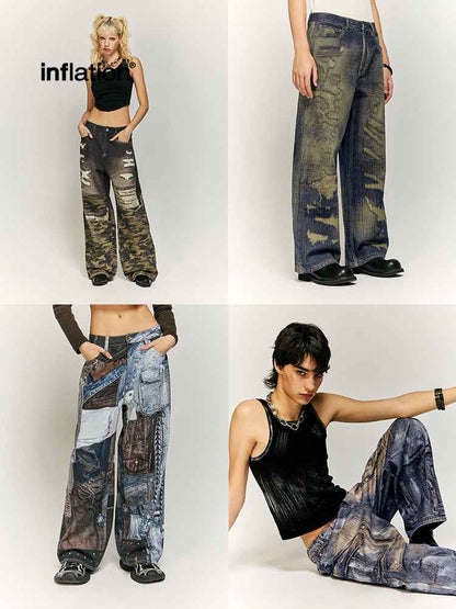 Street Loose Straight Pants For Men And Women | MuddyStock Originals MuddyStock