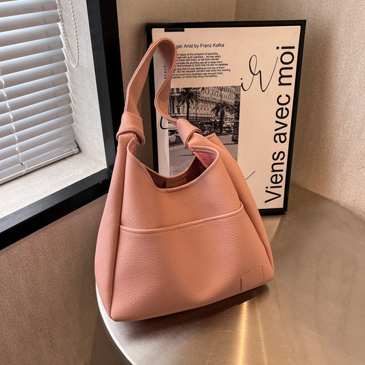 All-match Single Retro Large Capacity Commuter Textured Mother And Child Bag