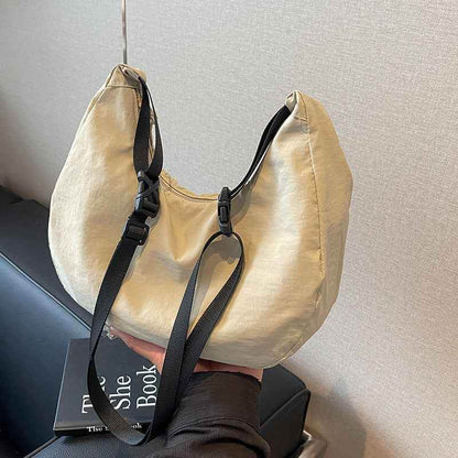 Lightweight Dumpling Bag Women's Solid Color Nylon Cloth MuddyStock