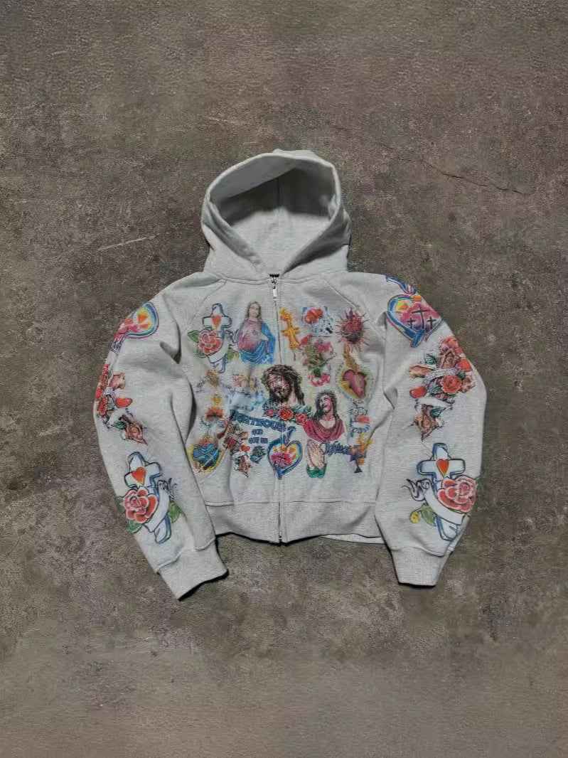 American-style Retro Gothic Hoodie | MuddyStock Originals eprolo