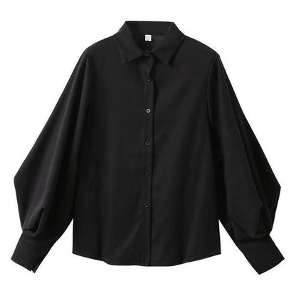 Black Lantern Sleeve Vintage Shirt MuddyStock