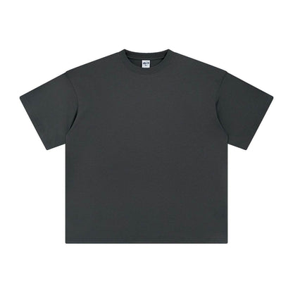 Short Sleeve Blank Solid Color T-shirt for both men and women Dark Gray MuddyStock