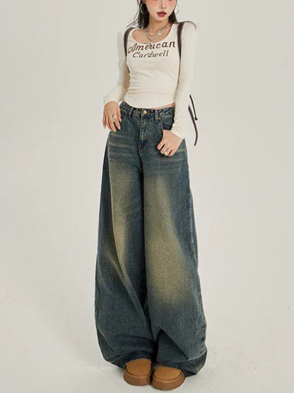 Retro Wide-Leg Jeans for Women | MuddyStock Originals eprolo