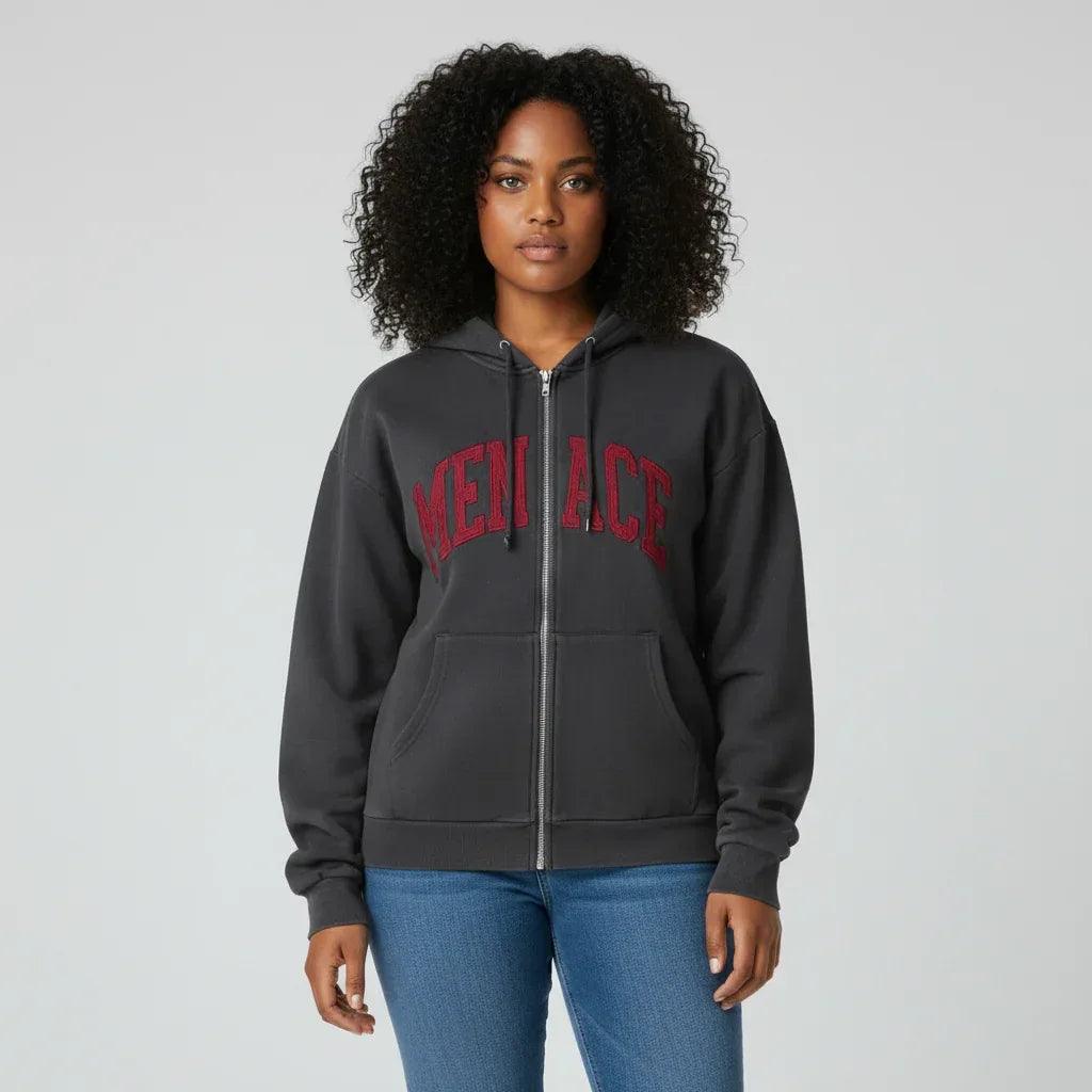 Design Patch Letter Hoodie For Men And Women