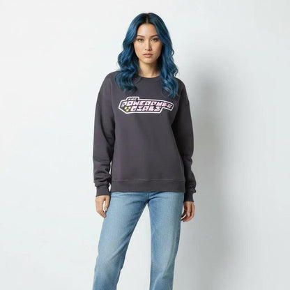 Round neck long sleeved pullover washed printed sweatshirt for women | MuddyStock Originals
