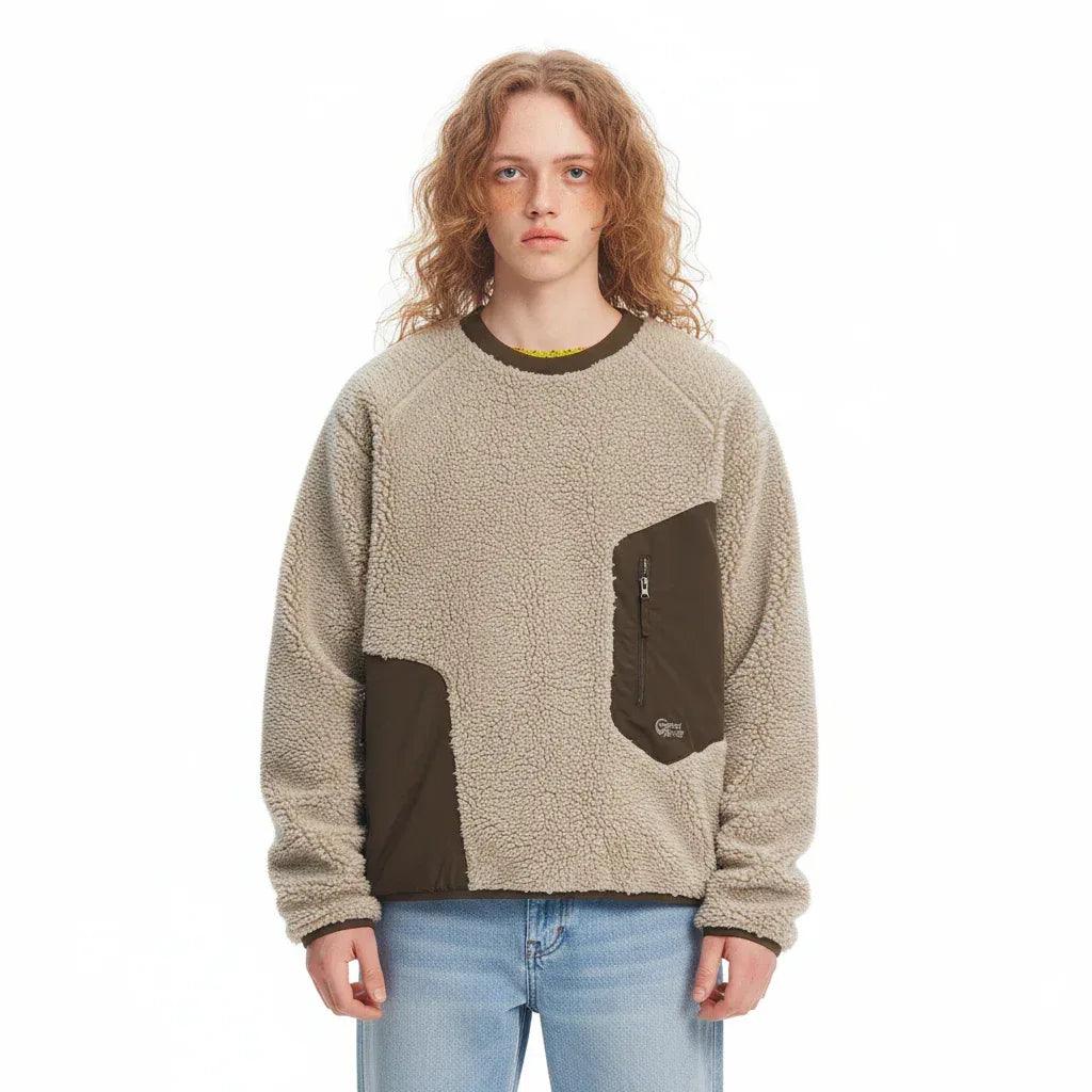 Block Splicing Long Fleece Hoodie For Men And Women | MuddyStock Originals