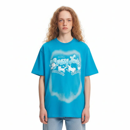 Abstract Animal Print Short-sleeved T-shirt For Men And Women MuddyStock