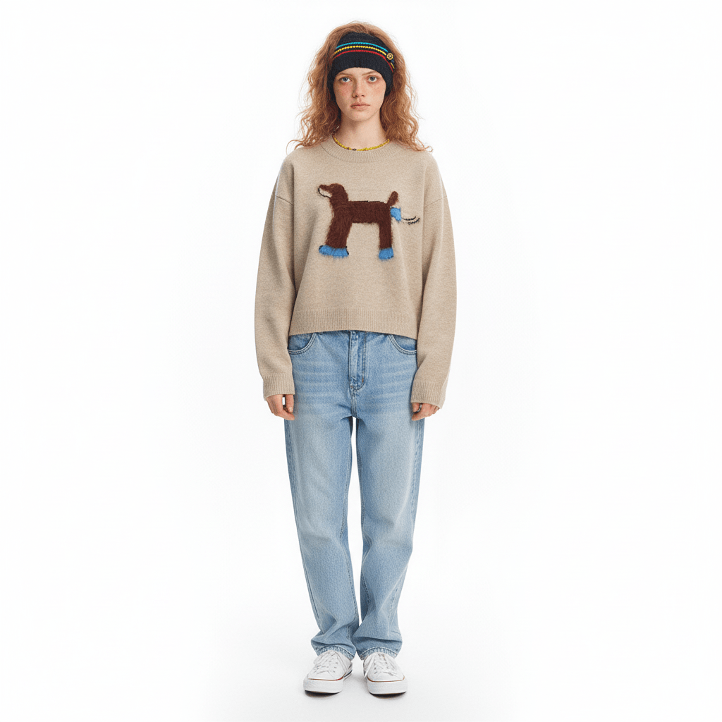 Dachshund Short Sweater for Women | MuddyStock Originals