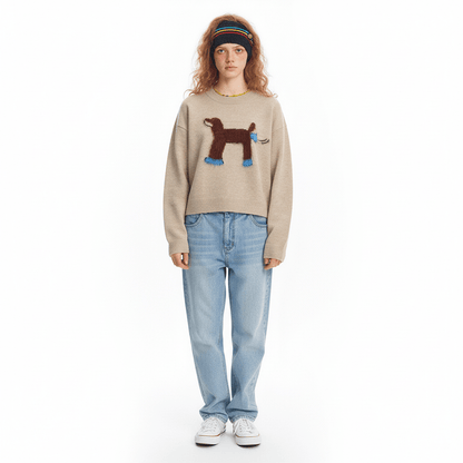 Dachshund Short Sweater for Women | MuddyStock Originals