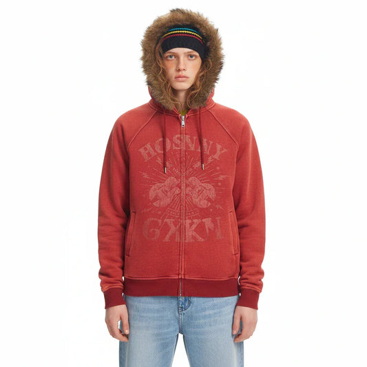 Fur Collar Hood Sweater For Men And Women MuddyStock