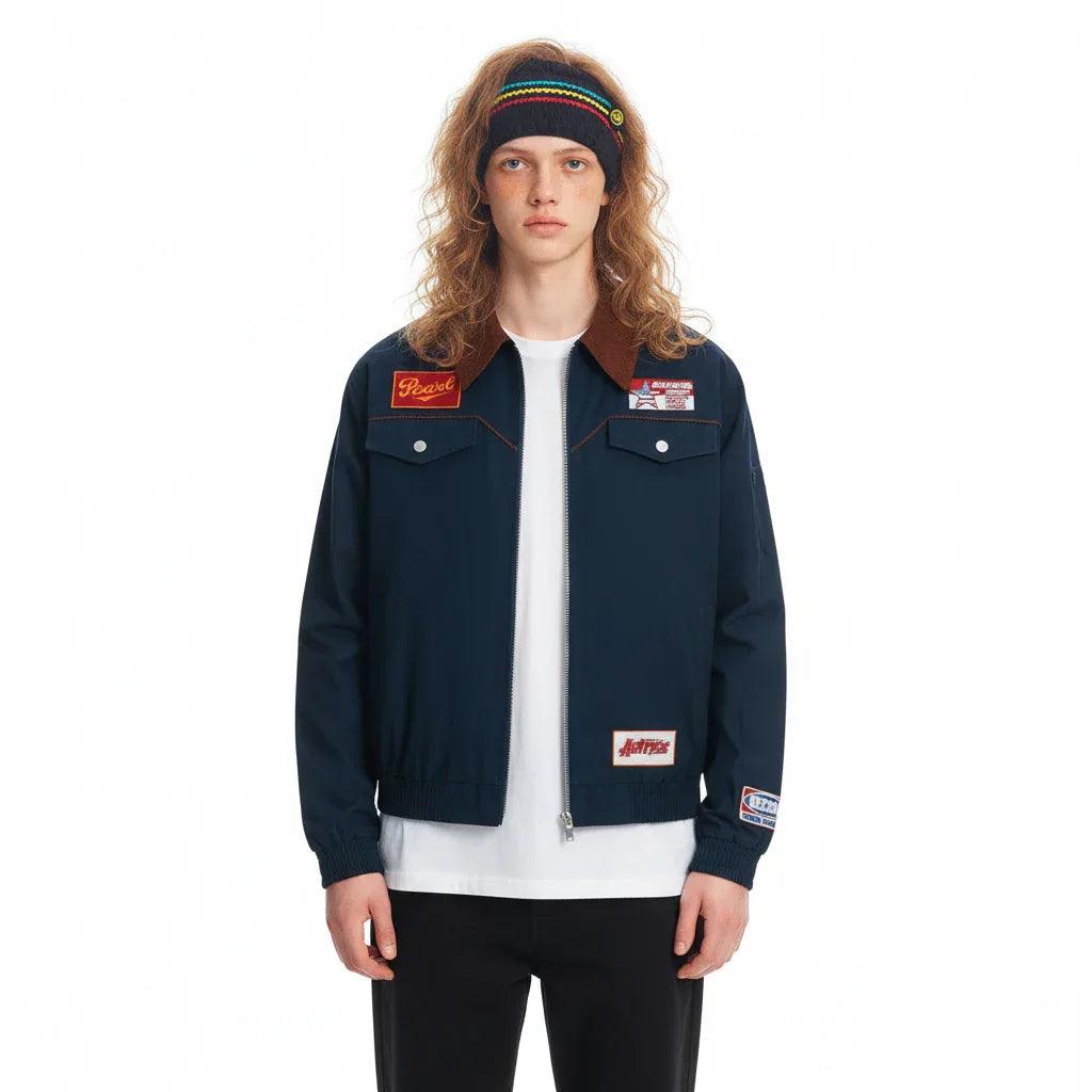 Campus style embroidered jacket for men and women | MuddyStock Originals